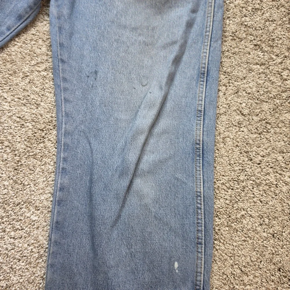 Levis Western Fit Jeans Mens 36x30 Light Wash Blue Denim A0052-0005 Outdoor